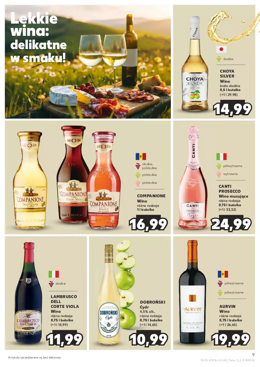 Gazetka promocyjna Kaufland - Barek Kauflandu - ważna 18.04 do 30.04.2024 - strona 9 - produkty: AniOne, Dell, Mus, Prosecco, Wino, Wino białe, Wino musujące
