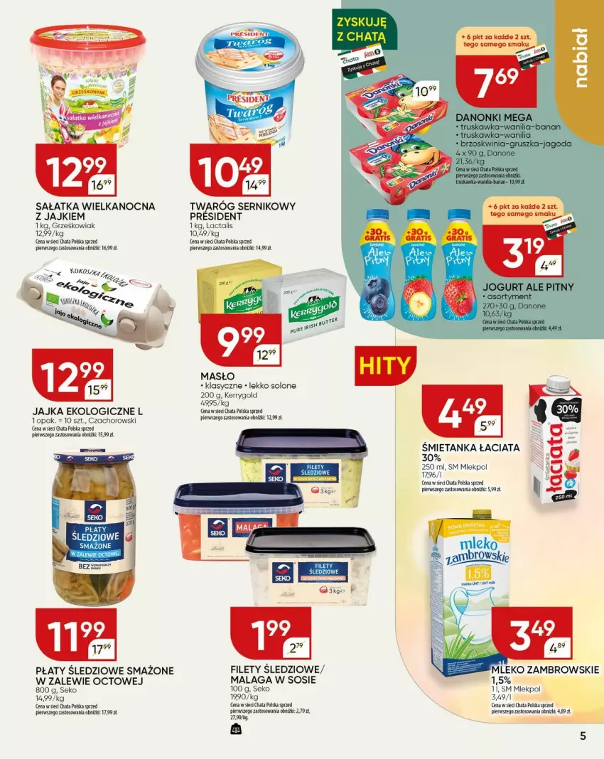 Gazetka promocyjna Chata Polska - ważna 10.04 do 20.04.2025 - strona 19 - produkty: Kokos, Kosz, Masło, Mleko, Sałat, Sałatka, SEKO, Ser, Sos