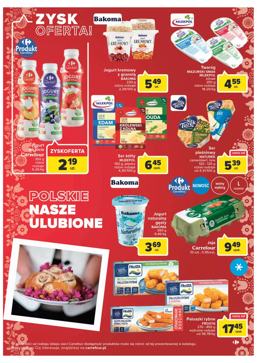 Gazetka promocyjna Carrefour - Gazetka Market - ważna 08.11 do 19.11.2022 - strona 5 - produkty: Bakoma, Camembert, Paluszki rybne