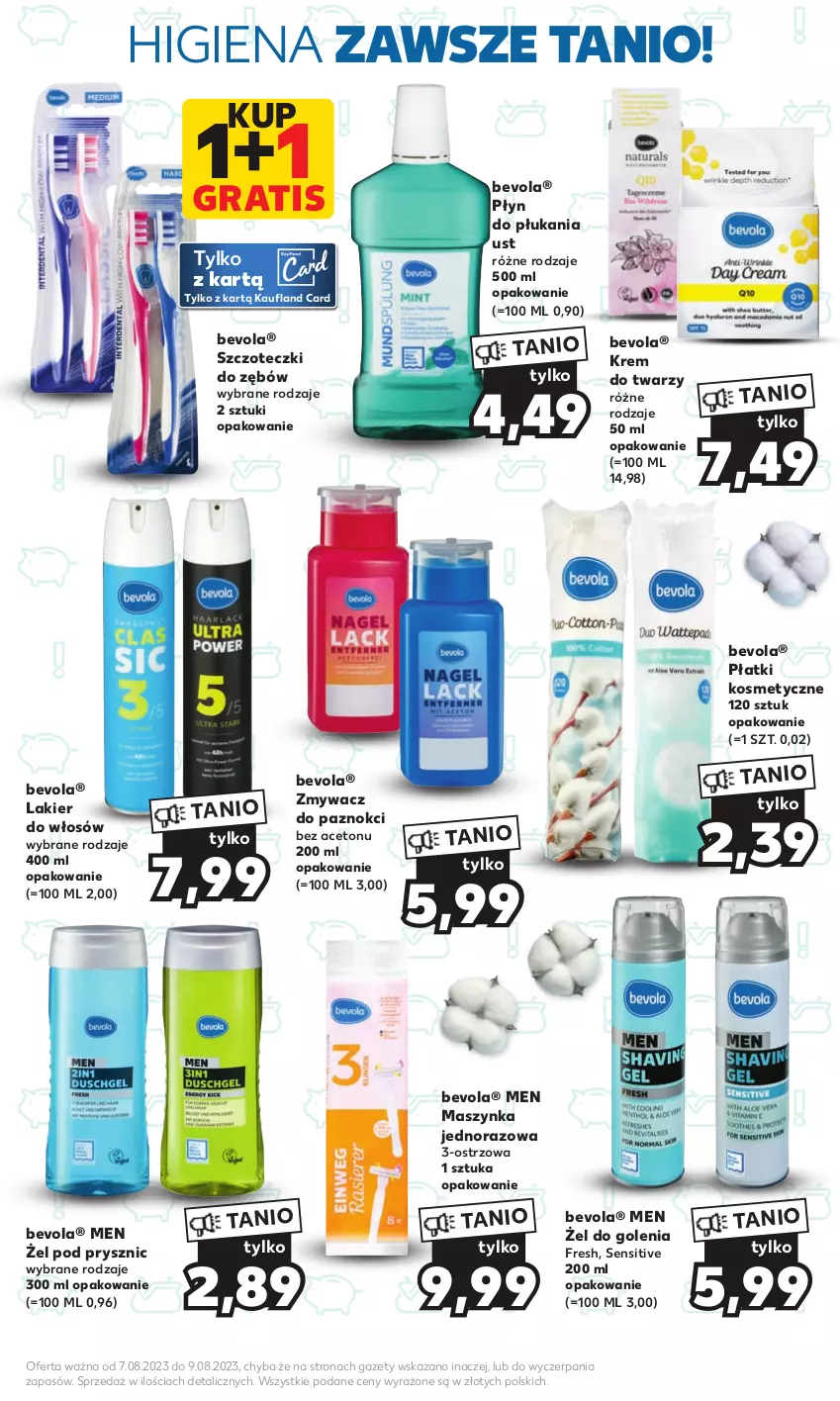 Gazetka promocyjna Kaufland - Mocny Start - ważna 07.08 do 09.08.2023 - strona 15 - produkty: Gra, Krem do twarzy, Lakier, Lakier do włosów, Maszynka, Płatki kosmetyczne, Płyn do płukania, Szynka, Zmywacz do paznokci