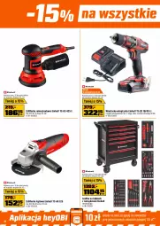 Gazetka promocyjna Obi - Gazetka OBI - Gazetka - ważna od 02.12 do 02.12.2025 - strona 14 - produkty: Odkurzacz, Top, Przecinarka, Przecinarka do drewna, Szlifierka kątowa, Tarka, Mieszadło, Szafka, Wkręt, Wkrętarka, Szlifierka, Odkurzacz warsztatowy, Akumulator, Einhell, Fa