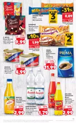 Gazetka promocyjna Kaufland - Promocje - Gazetka - ważna od 10.02 do 10.02.2021 - strona 13 - produkty: Krakus, Sok, Ser, Mus, Kawa mielona, Kawa, O nas, Wafle, Oranżada, Mleczko, Hellena, Grześki, Muszynianka, Napój gazowany, Prima, Ptasie mleczko, Woda mineralna, E. Wedel, Woda, Napój, Olma, Hortex, Fa