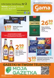Gazetka promocyjna Gama - Gazetka Gama - Gazetka - ważna od 06.02 do 06.02.2024 - strona 12 - produkty: Piwa, Piwo, Piec, Ser, Gra, Telefon, Kawa mielona, Kawa, Czekolada, Jacobs