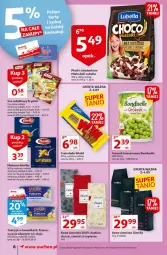 Gazetka promocyjna Auchan - Małe ceny Supermarkety - Gazetka - ważna od 08.09 do 08.09.2021 - strona 6 - produkty: Lubella, Makaron, Prymat, Sos, Ser, BIC, Kawa ziarnista, Bell, Bonduelle, Kawa, Sałat, Penne, Czekolada, Tuńczyk, Danio, Bella, Gimoka, Barilla, Olej, Groszek, Mleko