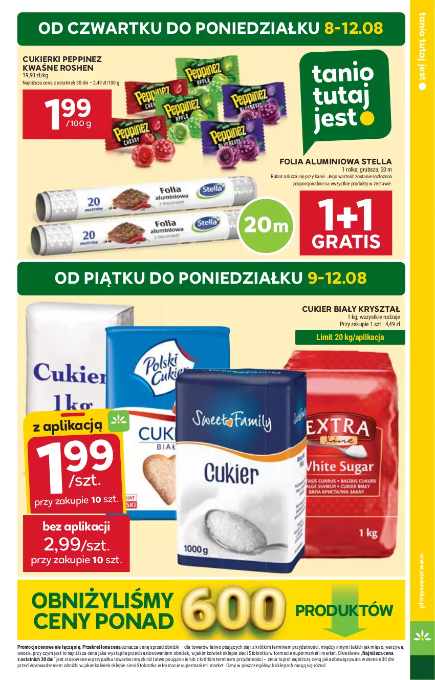 Gazetka promocyjna Stokrotka - Supermarket - ważna 08.08 do 12.08.2024 - strona 7 - produkty: Cukier, Cukierki, Folia aluminiowa, Gra, HP