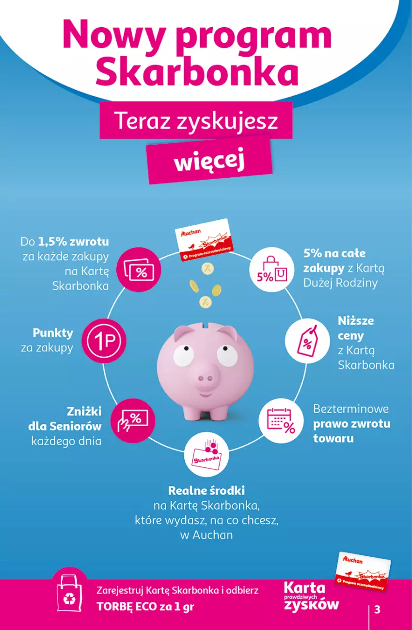 Gazetka promocyjna Auchan - Szkoła oszczędzania Temat PrzeSmaczne oferty Hipermarkety - ważna 04.08 do 10.08.2022 - strona 3 - produkty: Gra, Tera