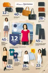 Gazetka promocyjna Auchan - Szkoła oszczędzania Temat PrzeSmaczne oferty Hipermarkety - Gazetka - ważna od 10.08 do 10.08.2022 - strona 23 - produkty: Spódnica, Torebka, Top, Por, Kosz, T-shirt, Koszula, Torba, Spodnie, Fa