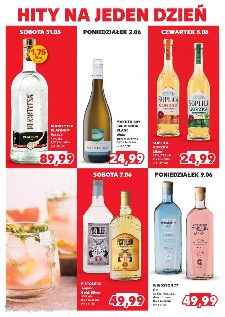 Gazetka promocyjna Kaufland - Barek Kauflandu - ważna 29.05 do 11.06.2025 - strona 10 - produkty: Gin, Likier, Sauvignon Blanc, Soplica, Tequila, Wingston 77, Wino, Wódka