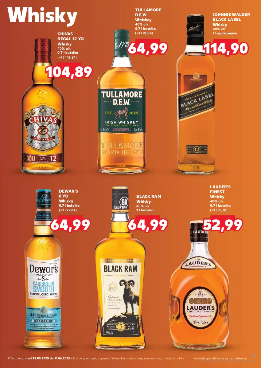Gazetka promocyjna Kaufland - Barek Kauflandu - ważna 29.05 do 11.06.2025 - strona 11 - produkty: Johnnie Walker, Lack, Whiskey, Whisky