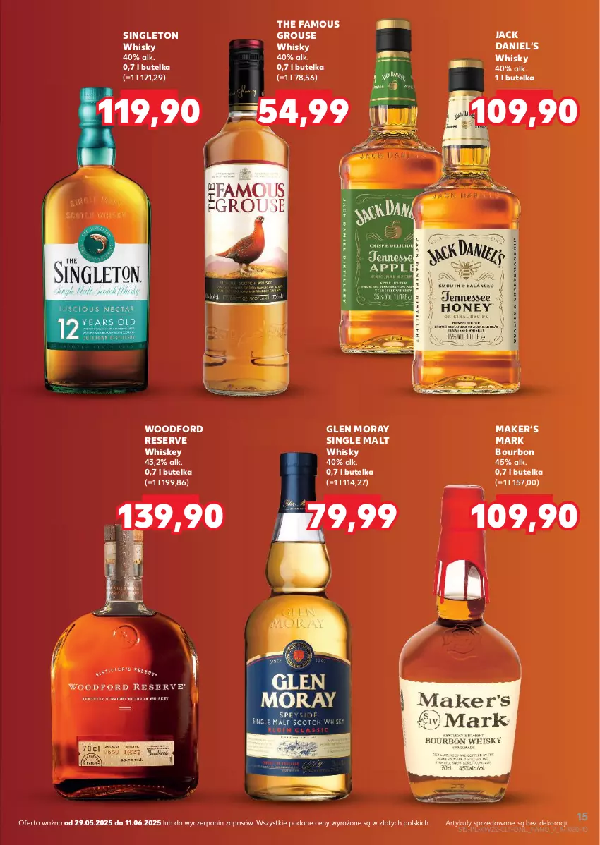 Gazetka promocyjna Kaufland - Barek Kauflandu - ważna 29.05 do 11.06.2025 - strona 15 - produkty: Bourbon, Fa, Ser, The Famous Grouse, Whiskey, Whisky
