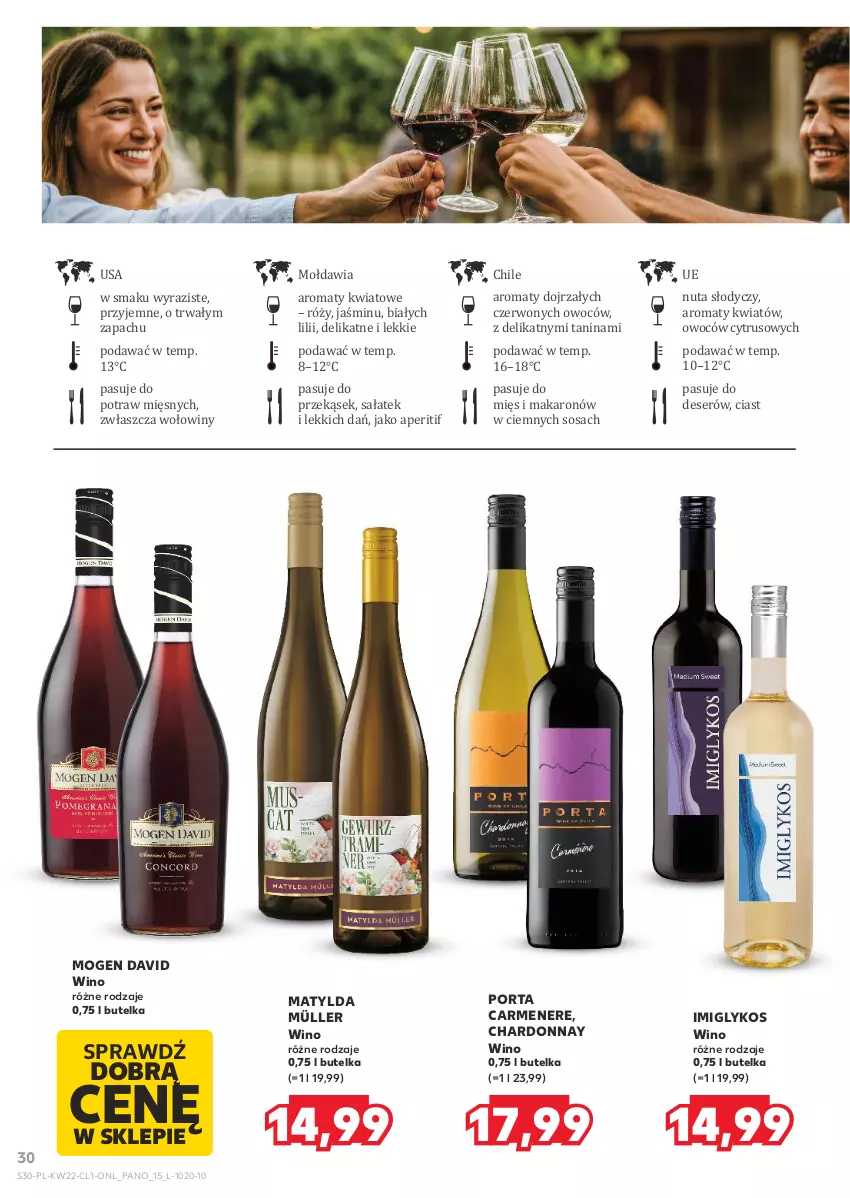 Gazetka promocyjna Kaufland - Barek Kauflandu - ważna 29.05 do 11.06.2025 - strona 30 - produkty: Chardonnay, Deser, Makaron, Mogen David, Müller, Por, Sałat, Ser, Sos, Wino
