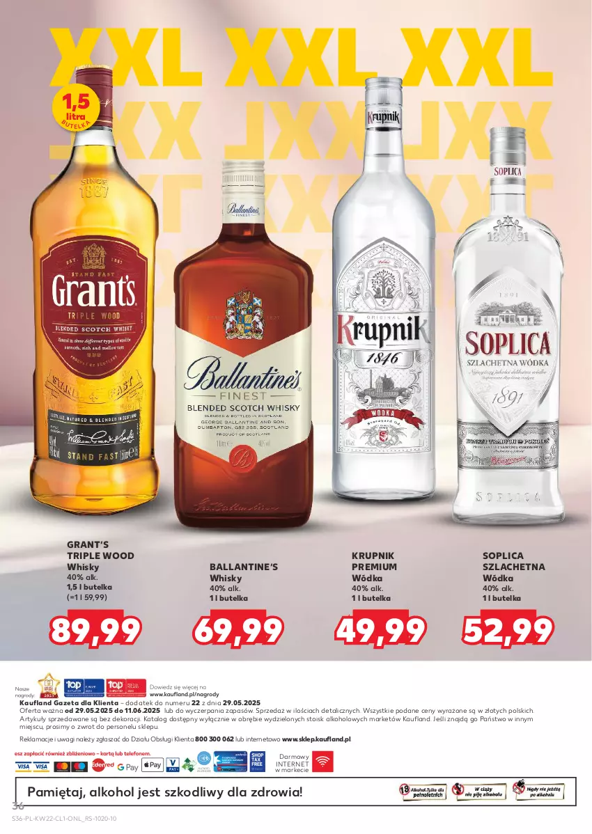 Gazetka promocyjna Kaufland - Barek Kauflandu - ważna 29.05 do 11.06.2025 - strona 36 - produkty: Gra, Krupnik, Mięta, Soplica, Wagi, Whisky, Wódka