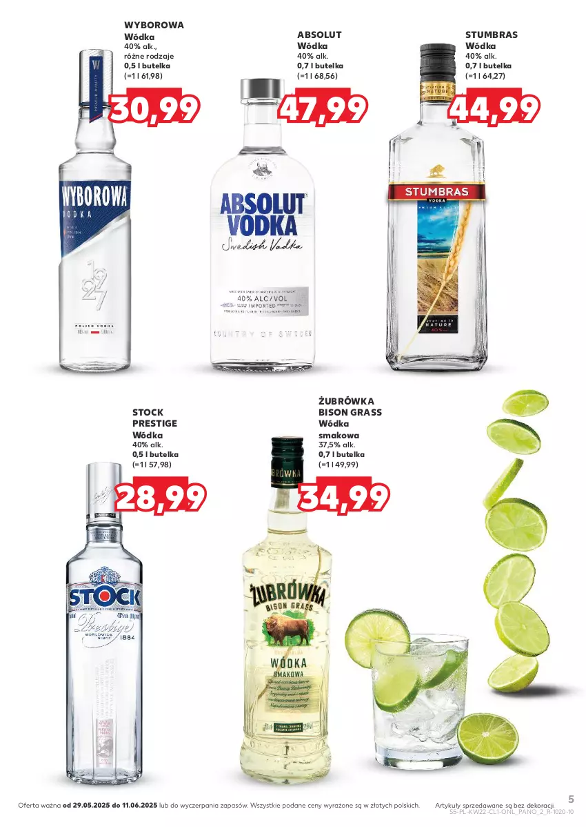 Gazetka promocyjna Kaufland - Barek Kauflandu - ważna 29.05 do 11.06.2025 - strona 5 - produkty: Absolut, Gra, Stock, Wódka, Wyborowa