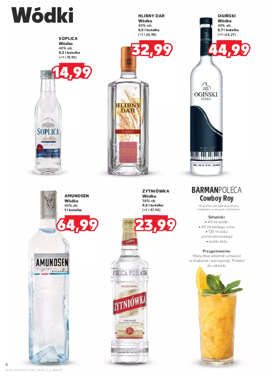 Gazetka promocyjna Kaufland - Barek Kauflandu - ważna 29.05 do 11.06.2025 - strona 6 - produkty: Amundsen, Lanki, Ogiński, Rum, Sok, Soplica, Wódka