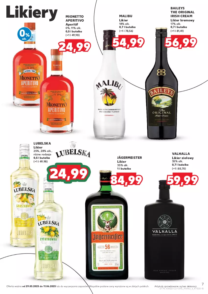 Gazetka promocyjna Kaufland - Barek Kauflandu - ważna 29.05 do 11.06.2025 - strona 7 - produkty: Gin, Likier, Malibu, Mionetto