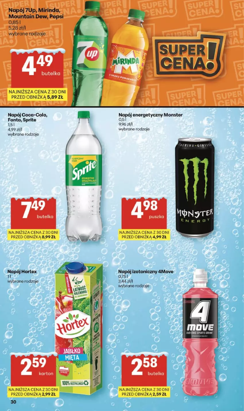 Gazetka promocyjna Delikatesy Centrum - Franczyza DC05 Czwartek - ważna 29.01 do 04.02.2026 - strona 19 - produkty: Coca-Cola, Fa, Fanta, Hortex, Napój, Napój energetyczny, Napój izotoniczny, Por, Sport, Sprite