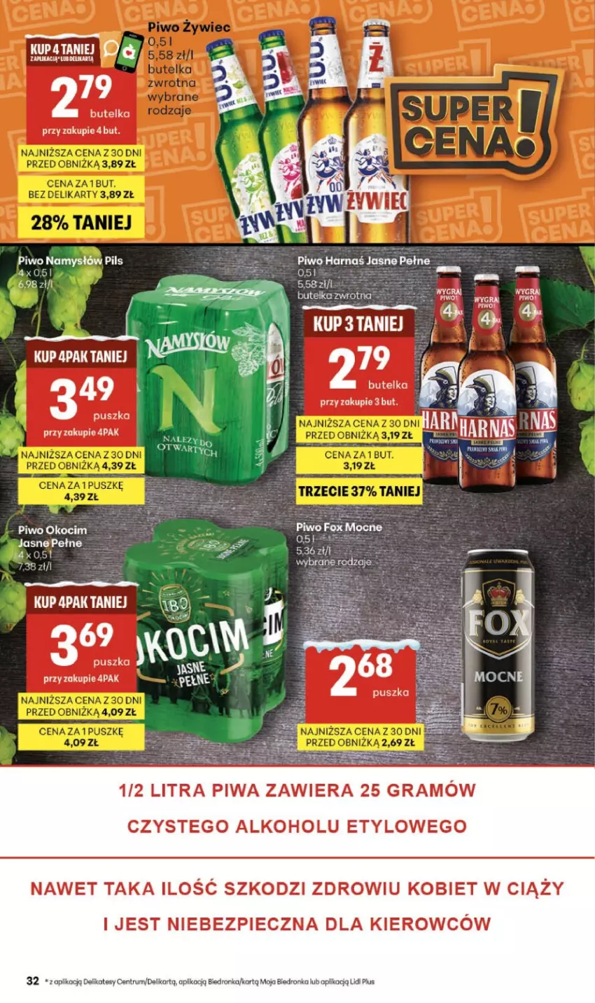 Gazetka promocyjna Delikatesy Centrum - Franczyza DC05 Czwartek - ważna 29.01 do 04.02.2026 - strona 20 - produkty: Gra, Harnaś, Koc, Namysłów, Okocim, Piec, Piwa, Piwo, Rum