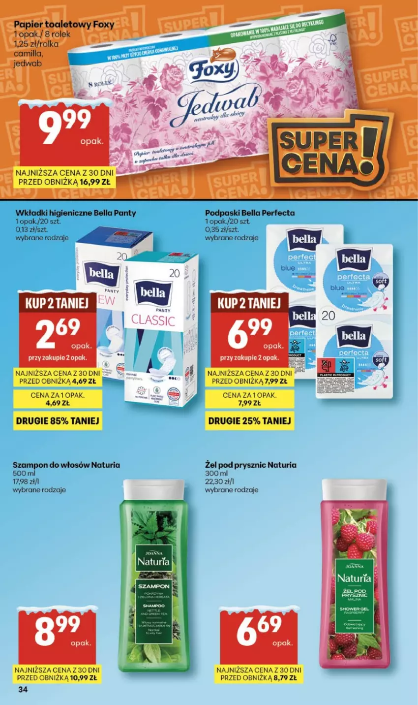 Gazetka promocyjna Delikatesy Centrum - Franczyza DC05 Czwartek - ważna 29.01 do 04.02.2026 - strona 21 - produkty: Bell, Bella, Pax, Perfecta, Podpaski, Szampon, Wkładki