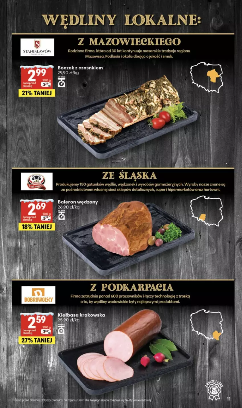 Gazetka promocyjna Delikatesy Centrum - Franczyza DC05 Czwartek - ważna 29.01 do 04.02.2026 - strona 3 - produkty: Boczek, Karp, Kiełbasa, Kiełbasa krakowska