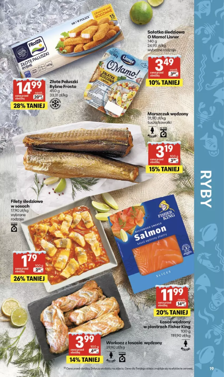 Gazetka promocyjna Delikatesy Centrum - Franczyza DC05 Czwartek - ważna 29.01 do 04.02.2026 - strona 35 - produkty: Frosta, Kawa, Koc, Lisner, Paluszki rybne, Sałat, Sałatka, Sos, Tusz