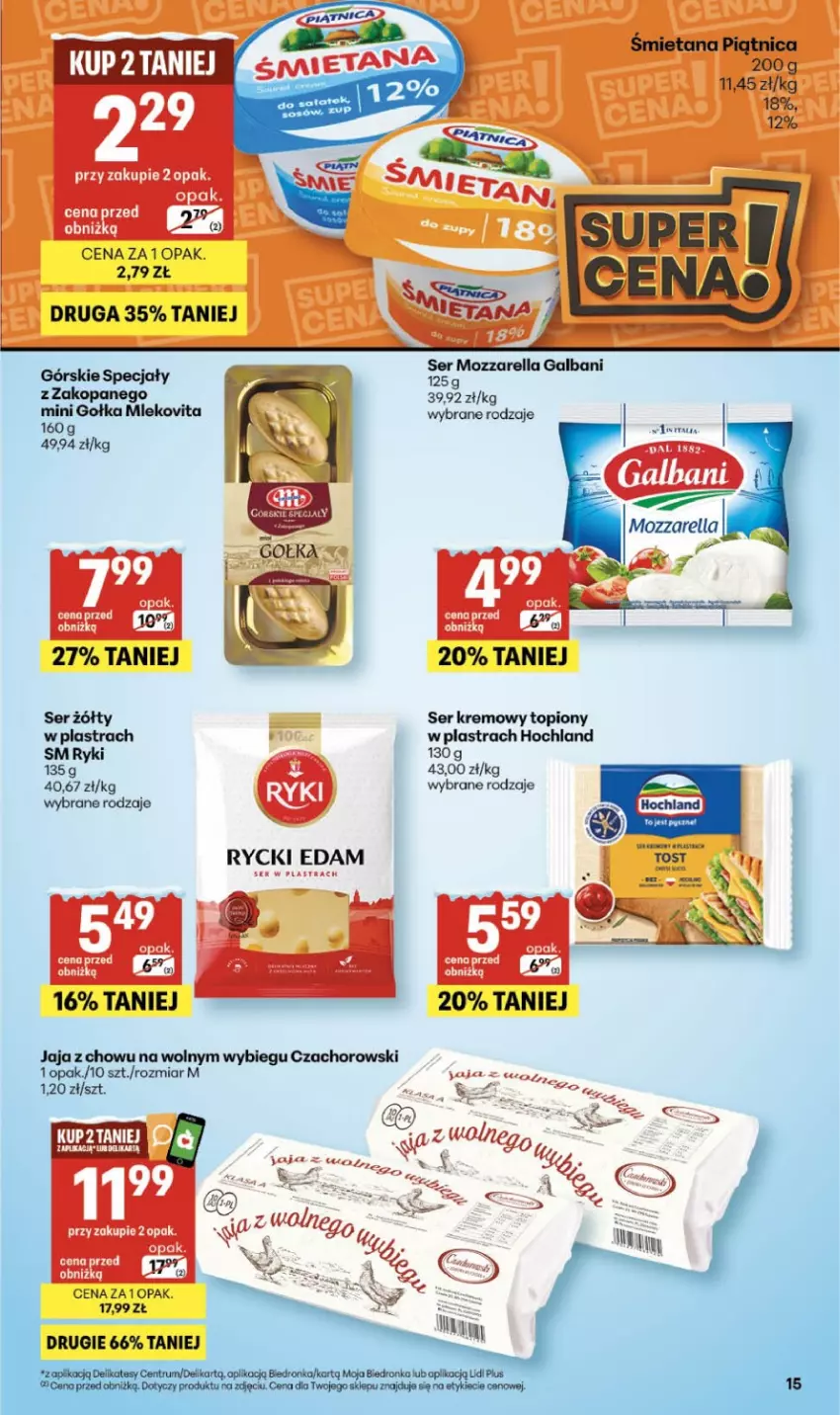 Gazetka promocyjna Delikatesy Centrum - Franczyza DC05 Czwartek - ważna 29.01 do 04.02.2026 - strona 4 - produkty: Galbani, Hochland, Mozzarella, Piątnica, Ser, Top
