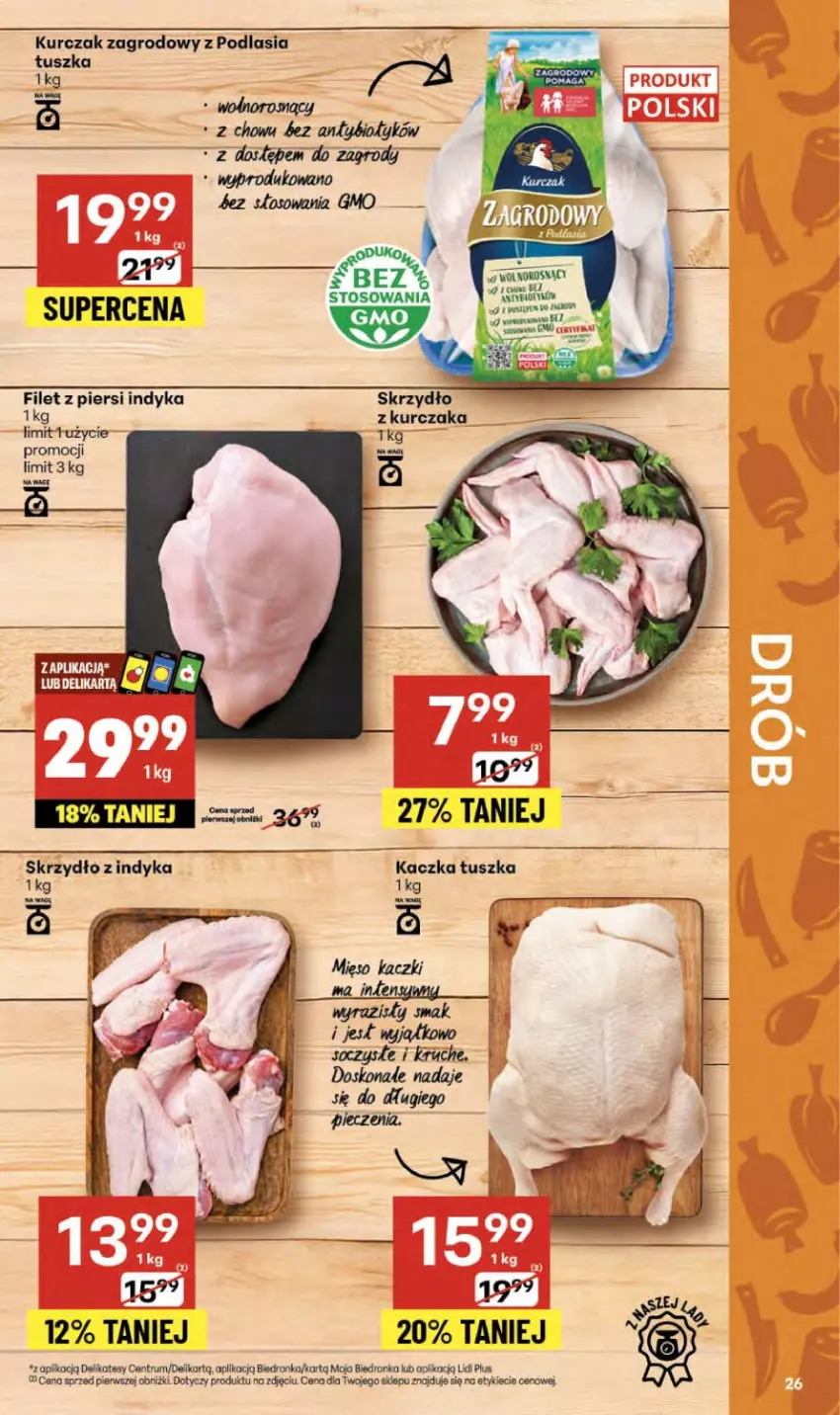 Gazetka promocyjna Delikatesy Centrum - Franczyza DC40 Czwartek - ważna 02.10 do 08.10.2025 - strona 26 - produkty: Filet z piersi indyka, Kaczka, Kurczak, Piec, Rum, Tusz