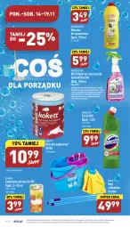 Gazetka promocyjna Aldi - Pełny katalog - Gazetka - ważna od 19.11 do 19.11.2022 - strona 16 - produkty: Domestos, Sok, Por, Mop, Gra, Papier, Clin, Mleczko, Ręcznik, Rolki, Putzmeister