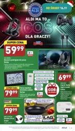 Gazetka promocyjna Aldi - Pełny katalog - Gazetka - ważna od 19.11 do 19.11.2022 - strona 33 - produkty: Xbox, Czujnik zewnętrzny, Gra, Stacja pogodowa, Mikrofon, Kabel USB, Silan, Zegar, PlayStation 5, PlayStation, Piekarnik, Patelnia, LG, Fa