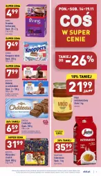 Gazetka promocyjna Aldi - Pełny katalog - Gazetka - ważna od 19.11 do 19.11.2022 - strona 7 - produkty: Ser, Kawa ziarnista, Stek, Kawa, Czekolada, Miód, Knoppers, Deser, Irving, Segafredo, Nektar