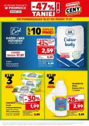 Gazetka promocyjna Kaufland - Gazetka - ważna od 17.07 do 17.07.2024 - strona 23 - produkty: Ser, Cukier, Piątnica, Diamant, Mlekovita, Serek, Mleko