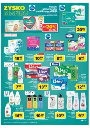 Gazetka promocyjna Carrefour - Gazetka Carrefour Zyskoteka - Gazetka - ważna od 15.10 do 15.10.2022 - strona 25 - produkty: Ser, Pampers, Papier, Pieluchy, Tampony, Velvet, Dove, Rolki, Eleo, Chusteczki, Always, Ziaja, Podpaski, Carefree, Wkładki, O.B.