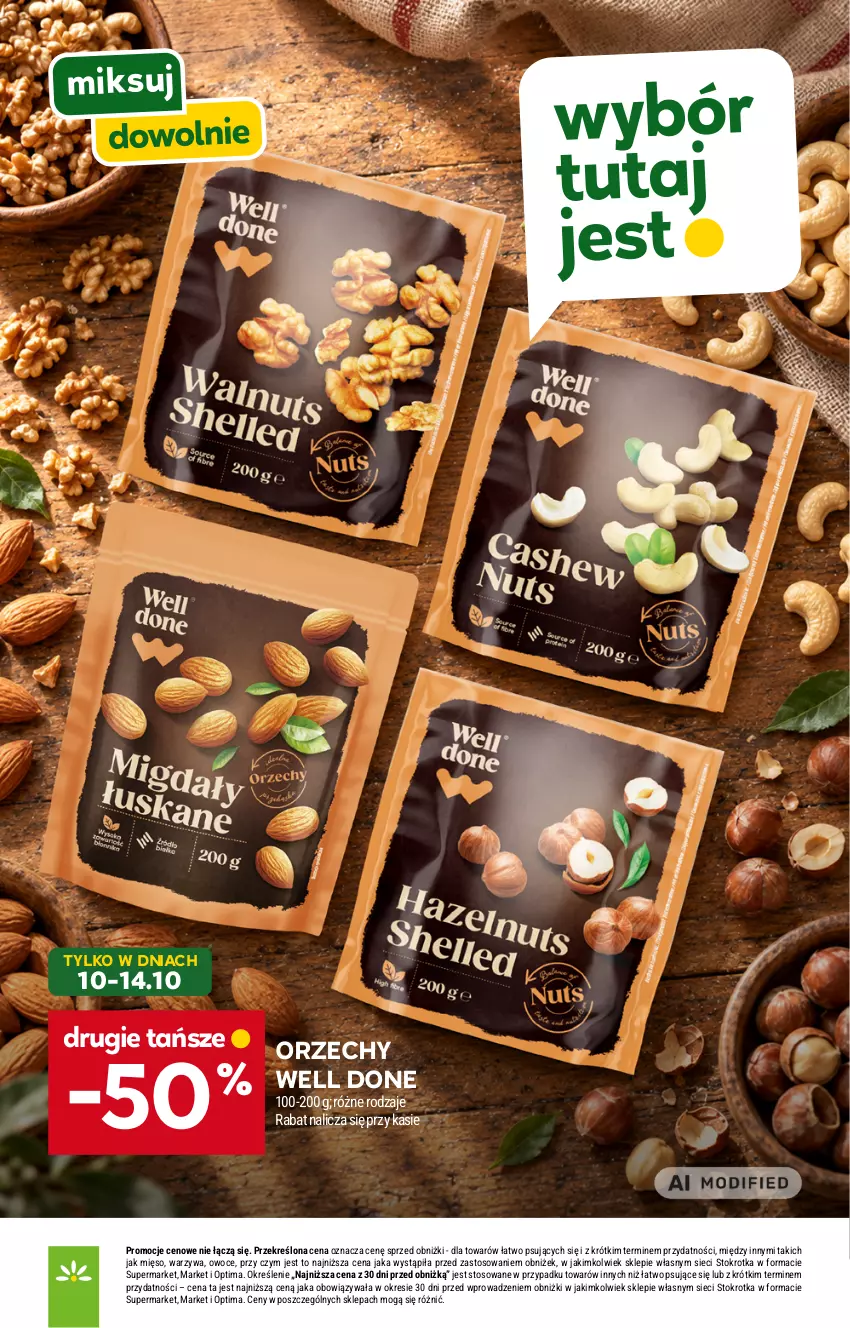 Gazetka promocyjna Stokrotka - Supermarket - ważna 08.10 do 14.10.2026 - strona 5 - produkty: Mięso, Optima, Owoce, Warzywa