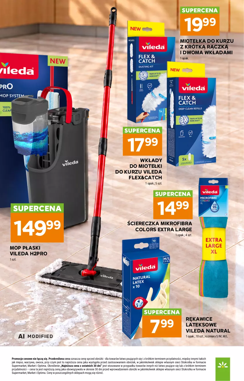 Gazetka promocyjna Stokrotka - Supermarket - ważna 08.10 do 14.10.2026 - strona 58 - produkty: Mop, Rękawice, Rękawice lateksowe, Vileda
