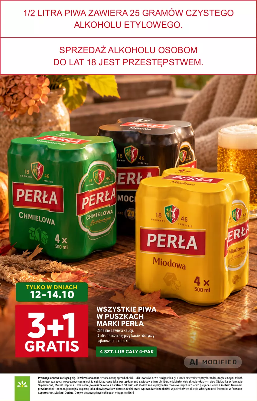 Gazetka promocyjna Stokrotka - Supermarket - ważna 08.10 do 14.10.2026 - strona 6 - produkty: Gra, Mięso, Optima, Owoce, Perła, Piwa, Warzywa