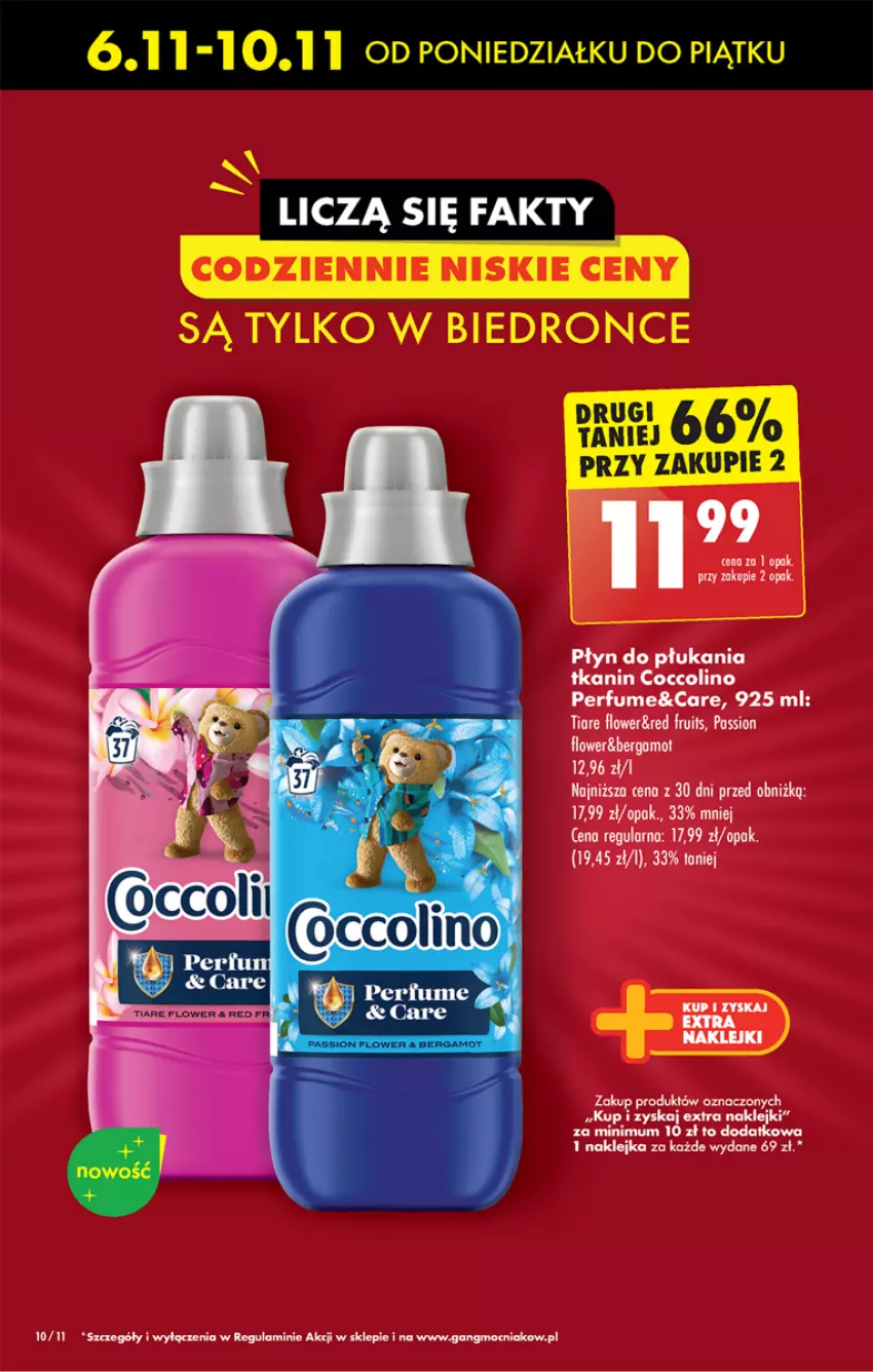 Gazetka promocyjna Biedronka - Od poniedzialku - ważna 06.11 do 11.11.2023 - strona 10 - produkty: Coccolino, Klej, Perfum, Płyn do płukania