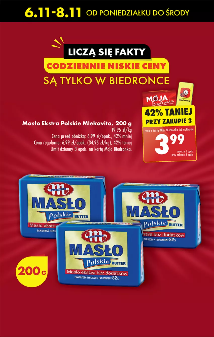 Gazetka promocyjna Biedronka - Od poniedzialku - ważna 06.11 do 11.11.2023 - strona 5 - produkty: Masło, Mleko, Mlekovita