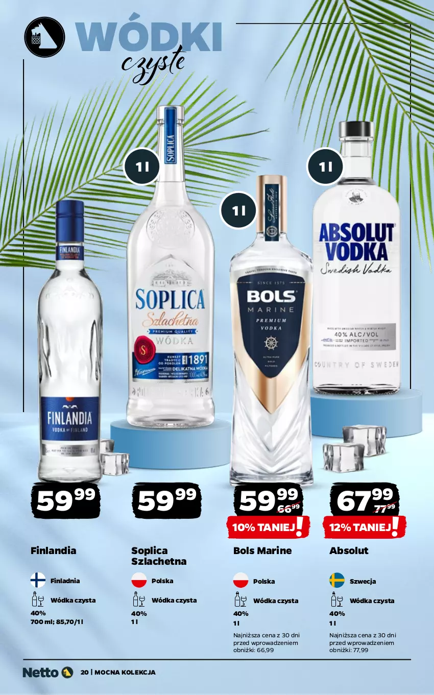 Gazetka promocyjna Netto - Netto_MK_08/25_2 - ważna 18.08 do 31.08.2025 - strona 20 - produkty: Absolut, Bols, Finlandia, Soplica, Wódka