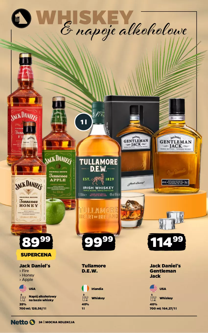 Gazetka promocyjna Netto - Netto_MK_08/25_2 - ważna 18.08 do 31.08.2025 - strona 24 - produkty: Jack Daniel's, Napój, Napoje, Whiskey, Whisky