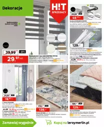 Gazetka promocyjna Leroy Merlin - Gazetka Leroy Merlin - Gazetka - ważna od 03.10 do 03.10.2023 - strona 14 - produkty: Plafon, Ser, Zasłona, Karnisz, Roleta, Firana, Szyny, Szyna, Reflektor, Lampa, Dywan, Listwa, Lampa wisząca
