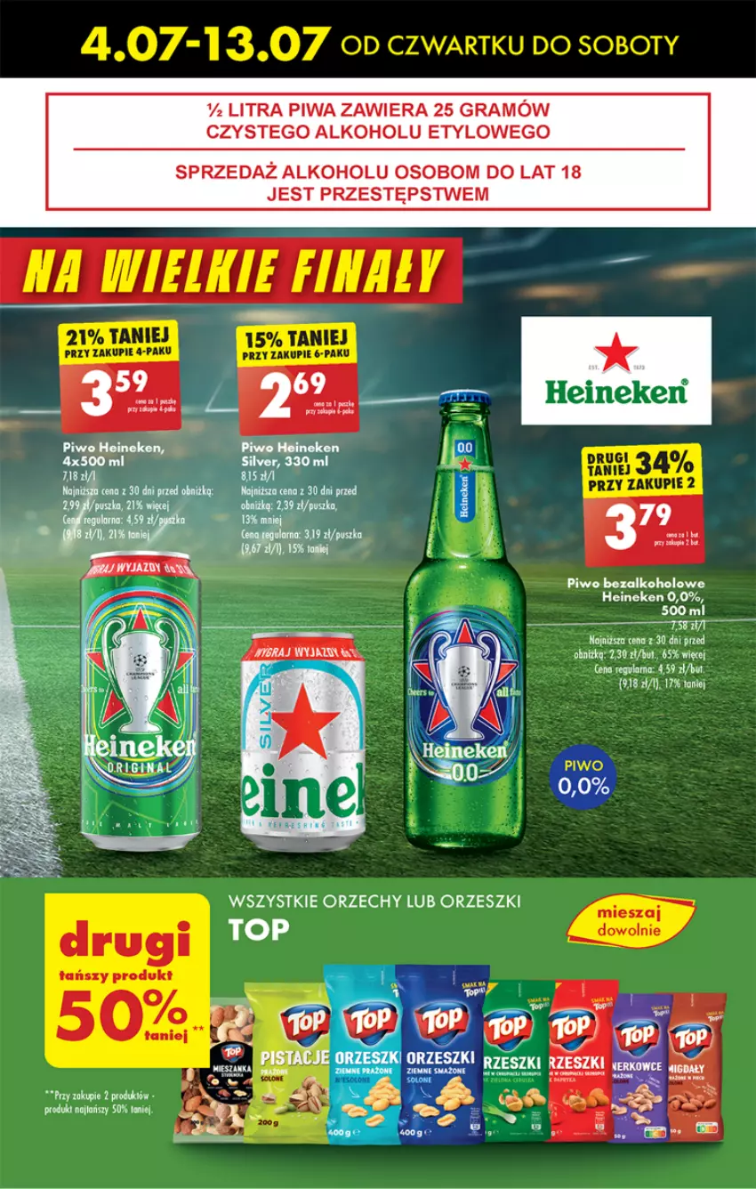 Gazetka promocyjna Biedronka - Finał Euro - ważna 04.07 do 13.07.2024 - strona 5 - produkty: Gra, Heineken, Pistacje, Piwa, Piwo