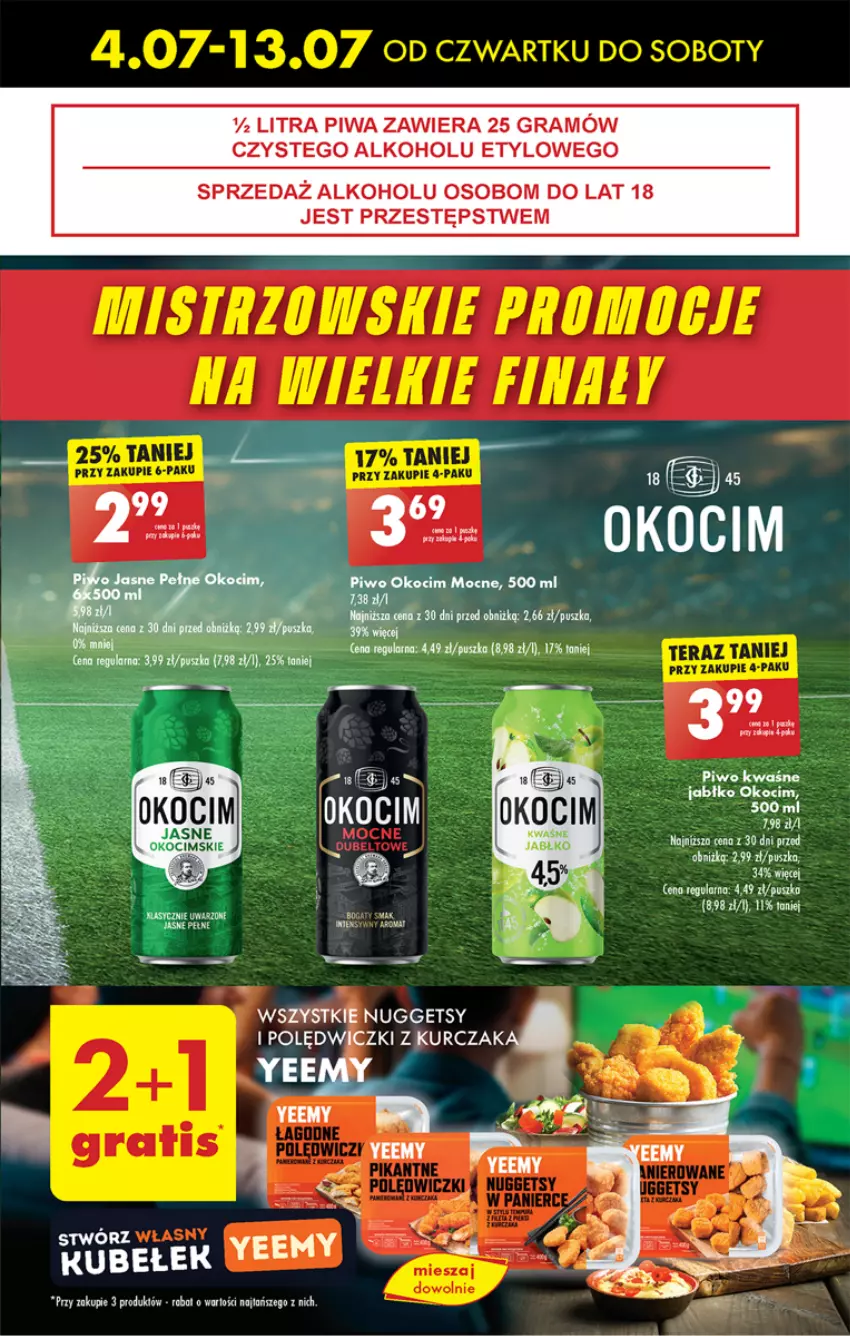 Gazetka promocyjna Biedronka - Finał Euro - ważna 04.07 do 13.07.2024 - strona 7 - produkty: Gin, Gra, Koc, Kurczak, Okocim, Piwa, Piwo