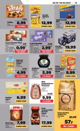 Gazetka promocyjna Netto - Gazetka spożywcza - Gazetka - ważna od 30.10 do 30.10.2021 - strona 13 - produkty: Piernik, Nescafé, Corn flakes, Kawa rozpuszczalna, Inka, Kawa ziarnista, Bell, Kawa, Bułeczki, Wafle, Konfitura, Lipton, Grześki, Czekolada, Miód, Toffifee, Bułeczki mleczne, Danio, Lavazza, Bella, Herbata, Nestlé, Milka