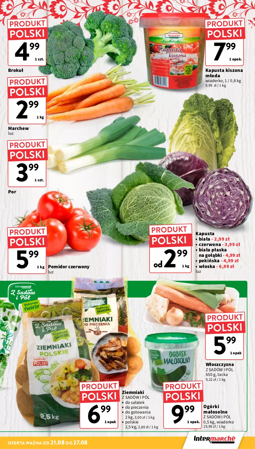 Gazetka promocyjna Intermarche - Gazetka promocyjna - ważna 21.08 do 27.08.2025 - strona 11 - produkty: Piec, Por, Sałat, Ziemniaki