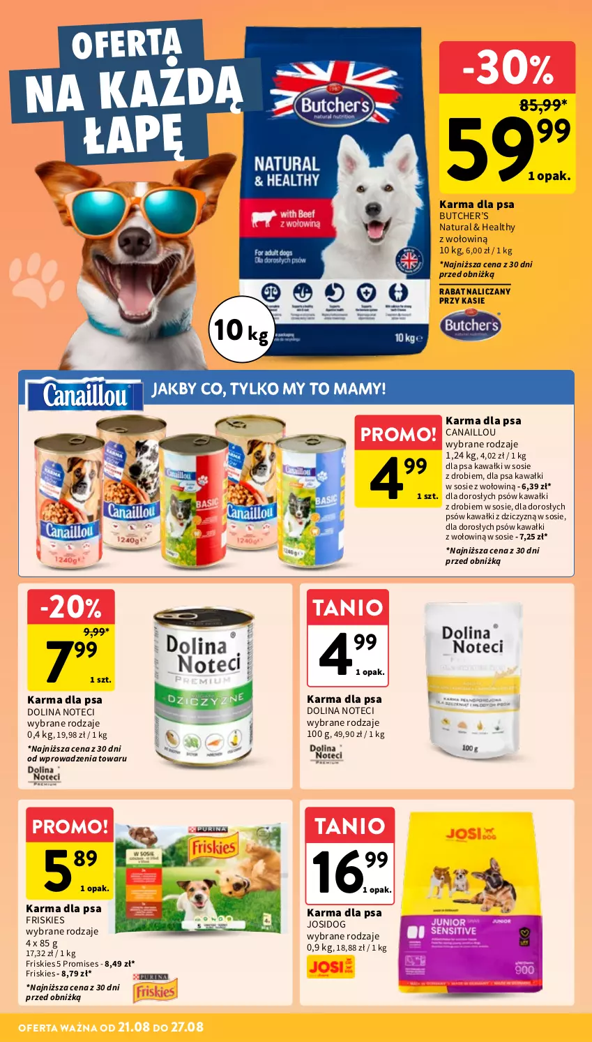 Gazetka promocyjna Intermarche - Gazetka promocyjna - ważna 21.08 do 27.08.2025 - strona 32 - produkty: Canaillou, Friskies, Kawa, Sos