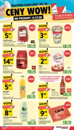 Gazetka promocyjna Intermarche - Gazetka promocyjna - Gazetka - ważna od 27.08 do 27.08.2025 - strona 8 - produkty: Piwa, Piwo, Sok, Ser, Gra, Papier, Zott, Kawa mielona, Kawa, Warka, Mąka, Schauma, Tymbark, Szampon, Zott Primo, Frankfurterki, Basia