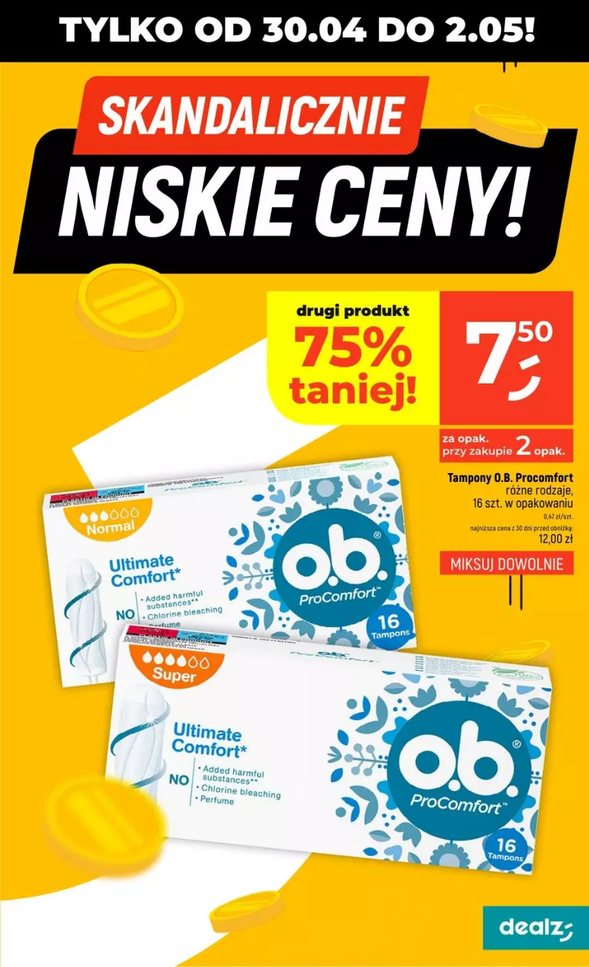 Gazetka promocyjna Dealz - SKANDALICZNIE - ważna 30.04 do 02.05.2026 - strona 3 - produkty: Perfum, Tampony