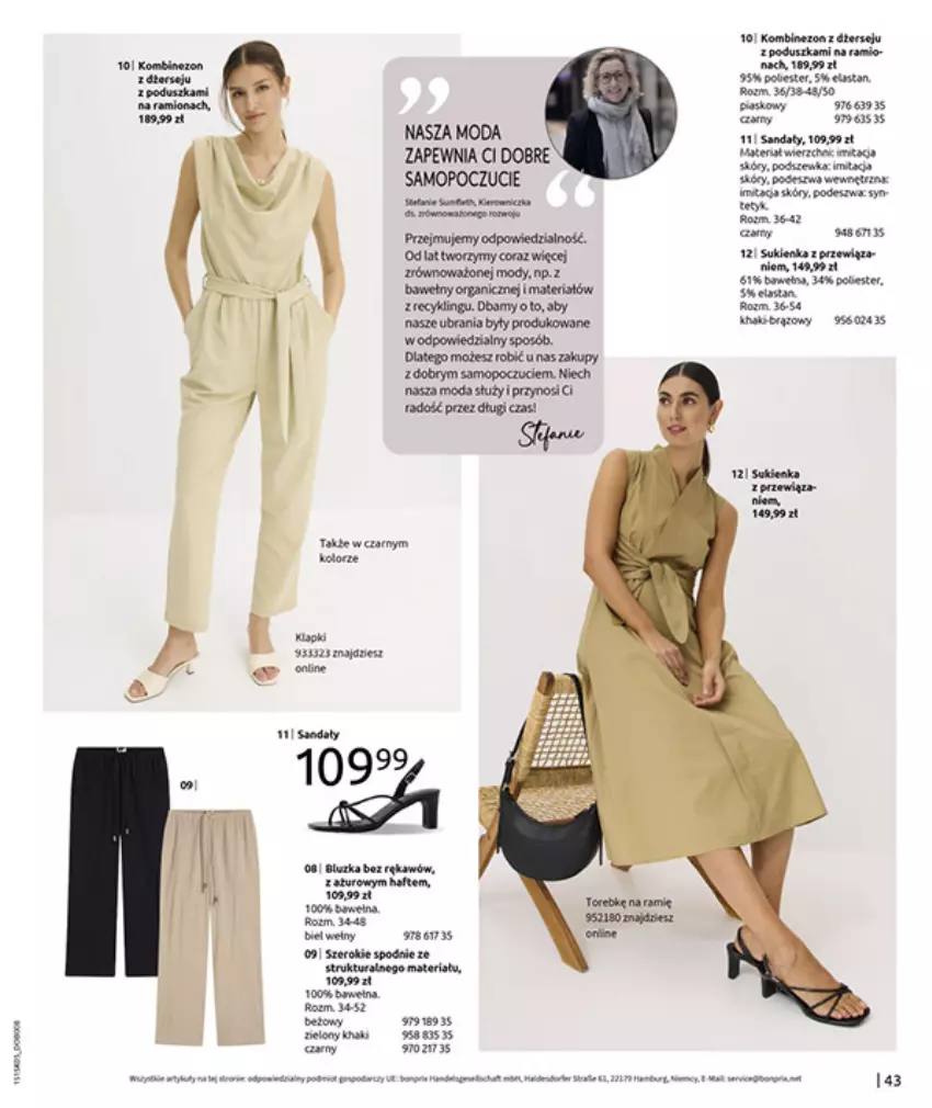 Gazetka promocyjna Bonprix - URLOPOWE NIEZBĘDNIKI - ważna 17.06 do 28.07.2025 - strona 45 - produkty: Koc, Kombinezon, Moda, Mop, Por, Sukienka, Ubrania