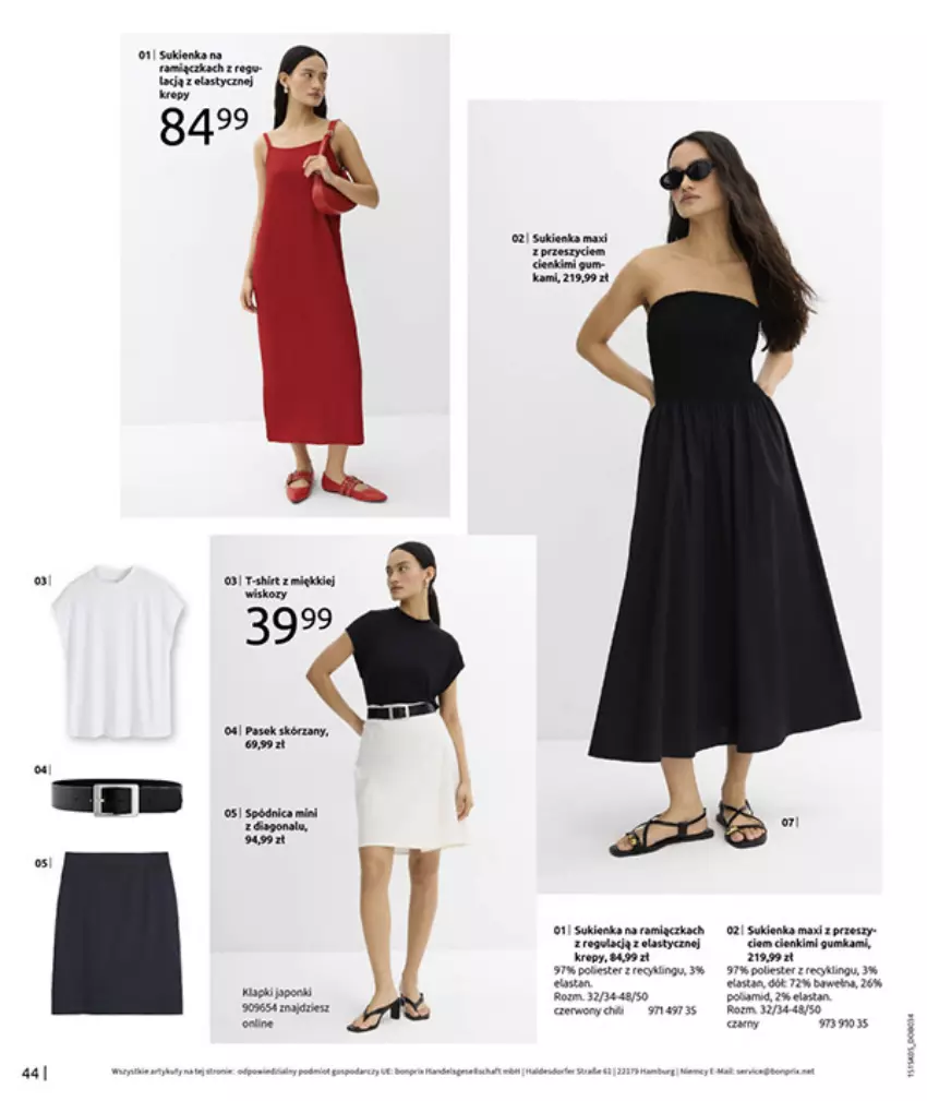 Gazetka promocyjna Bonprix - URLOPOWE NIEZBĘDNIKI - ważna 17.06 do 28.07.2025 - strona 46 - produkty: Fa, HP, Kaki, Klej, Por, Spódnica, Sukienka