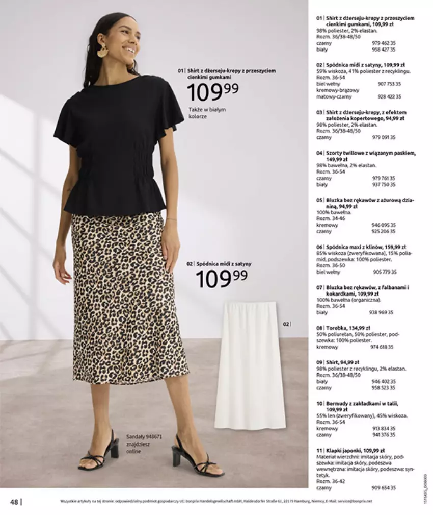 Gazetka promocyjna Bonprix - URLOPOWE NIEZBĘDNIKI - ważna 17.06 do 28.07.2025 - strona 50 - produkty: Fa, Gry, HP, Klapki, Spódnica, Top, Torebka, Wiko