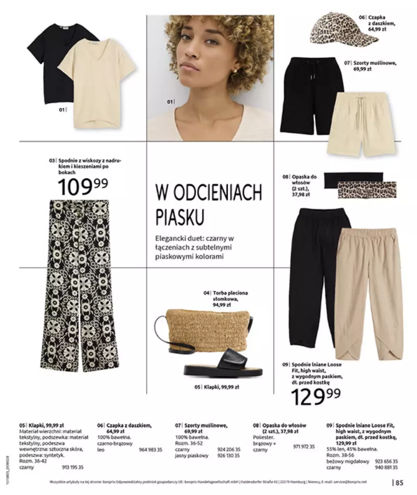 Gazetka promocyjna Bonprix - URLOPOWE NIEZBĘDNIKI - ważna 17.06 do 28.07.2025 - strona 87 - produkty: Fa, HP, Klapki, Opaska, Torba
